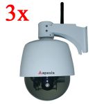  Apexis Уличная CCTV 3X оптический зум PTZ поворотная Speed Dome Wireless IP камера J901